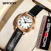 Reloj de cuarzo Sanda para mujer, reloj de cuarzo de moda con escala romana cuadrada, reloj de moda resistente al agua al por mayor en stock