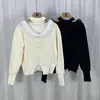 Suéter de punto para mujer, de cuello alto peludo, hueco, nuevo, para otoño e invierno, de alta gama, irregular, ajustado, adelgazante, estilo occidental