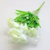 Atacado simulação 10 cabeças cravo flor artificial flor de tecido feita à mão ramo único pequeno cravo decorativo interno e externo buquê