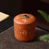 Té Zen Más Vendido Tamaño Pequeño Tarro de Arcilla Roja para Té Cerámico Pequeño Tarro para Té Tarro para Almacenar Té de Flores Tarro para Té