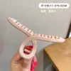 Mucho cabello celebridad de internet pinza de tiburón acrílica pinza para el pelo de corazón linda francesa parte posterior de la cabeza pinza de garra de lazo con temperamento mujer