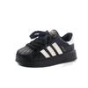 Zapatos de Entrenamiento Moral para Niños de Cuero Genuino Nuevo Estilo Primavera y Otoño 2025 Zapatos Blancos para Niñas Tenis para Niños Zapatos Casuales para Niños Zapatos Deportivos