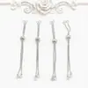 Cobre Galvanizado com Ouro 18K que Preserva a Cor, Corrente de Caixa que Preserva a Cor, Corrente de Extensão Universal DIY, Pulseira de Fecho de Pressão, Pulseira com Fecho Ajustável