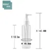 Fabricante original botella con bomba de 120ml150ml200ml500ml de PET de hombro plano para aceite limpiador Botella exprimible para loción