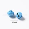 17mm Candy Color Paint Pequeno Sino Chaveiro Acessórios Pingente Feito à Mão DIY Metal Acessórios de Jóias para Animais de Estimação