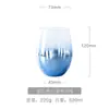 Vaso de vidrio con cielo estrellado nórdico, ins, creativo, para el hogar, de barriga grande, para agua, jugo, bebidas frías, galvanizado, taza de desayuno para leche