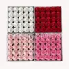 Manta de Seis Capas Cabeza Grande de Rosa Flor de Jabón Artificial Regalo del Día de San Valentín