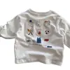 Camiseta de Manga Larga para Niños 2026 Primavera y Otoño Camiseta de Algodón Puro de Dibujos Animados para Niños Camiseta Interior para Bebé y Niño Pequeño Capa Base para Niños Grandes