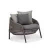 Muebles de Exterior para Patio, Jardín, Terraza, Sillas de Mimbre Creativas para Ocio, Sofá Individual/Doble, Juego de Mesa de Café