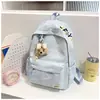 Mochila Nueva con Letra Bordada para Estudiantes de Secundaria y Preparatoria, Tendencia de Campus, Sencilla Casual, Gran Capacidad, Bolsa Escolar para Clases