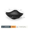 Vajilla de melamina A5 plato para olla caliente negro creativo plato para barbacoa barbacoa imitación porcelana plato rectangular para carne tazón comercial