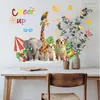 M21777 ¡Anímate! Pegatinas de Pared de Animales Inspiradoras Tienda Decoración de Pared de Fondo para Sala de Estar Dormitorio Pegatinas de Pared Autoadhesivas