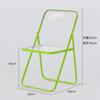 Silla de maquillaje transparente de acrílico, taburete de estilo popular en Internet, respaldo sencillo, silla de comedor para el hogar, tienda de ropa, silla plegable.