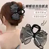 2024 Nova Chegada Grab Clip Arco Brilhante Polar Dot Mesh Bubble Shark Clip Advanced Sense Back Head Clip Headwear
