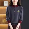 Suéter de Gola Alta Curta para Mulheres, Moda Outono e Inverno 2025 Novo Estilo Curto, Pode Ser Usado Sozinho ou como Camada Base, Suéter Grosso de Tricô Camada Base