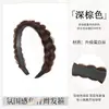 Peluca de diadema para mujer con pedrería brillante, trenza de espina de pez, tejido de cabello simulado, oculta la raya del cabello, aumenta el volumen del cabello, accesorio para el cabello de peluca