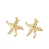 Aretes de Perla con Forma de Estrella para Mujer Dorados Estilo Vacaciones en la Playa Aretes de Alta Gama Sensación de Lujo Ligero Aretes de Diseño de Nicho
