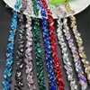 Cadena de Pedrería Colorida Ojo de Caballo de 1 cm Pedrería Cosida a Mano Cadena de Pedrería Brillante con Garras DIY Collar Ropa Zapatos Sombreros Accesorios Decorativos No