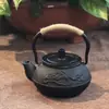 Sala de Modelos Casa de Té Estante Antiguo Juego de Té Decoración Suave Estilo Chino Nuevo Tetera Pequeña Creativa Olla de Hierro Fundido Adornos para Sala de Té