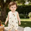 Mameluco de Bebé Chaleco para Niños y Niñas Verano 10A Antibacterial Sin Mangas Estilo Delgado Ropa para Exteriores