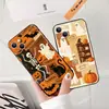 Funda de Teléfono Halloween Retro Americana Transfronteriza con Collage de Calavera y Gato Negro para Apple 18Pro, Al por Mayor en Stock