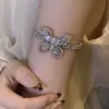 Pulsera Versátil de Gama Alta Completamente de Diamante de Circonita Mariposa, Estilo Nuevo Femenino y Versátil Pulsera de Diamante Centelleante Personalizada Pulsera Joyería