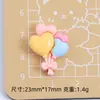 Corazón de Dibujos Animados Abrazándome Gatito Lindo Hecho a Mano DIY Joyería Casera Accesorios Pegamento de Crema Resina Pequeños Accesorios Material para Pasador de Pelo