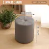 Taburete Pequeño para Uso en Casa, Elegante Taburete Redondo, Banco Pequeño, Taburete de Cuero, Taburete de Sofá, Taburete Suave para Adultos, Taburete Bajo, Otomana de Madera Maciza y Cuero, Envío Gratis