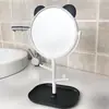 Espelho de Maquiagem Desenho Animado de Mesa Espelho de Penteado de Mesa Espelho Pequeno de Maquiagem Rotativo Grande com Bandeja Espelho de Princesa para Dormitório