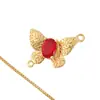 Novo pingente quente cor 18k diamante ouro borboleta personalidade Coringa moda pingente fornecimento atacadista