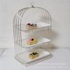 Soporte para bocadillos de té de la tarde británico, soporte para pasteles multicapa, estilo ins, soporte para postres, bandeja para accesorios fotográficos de pastelería red