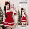 Ropa interior sexy, camisón de terciopelo navideño, cosplay, uniforme de citas de Año Nuevo, traje sexual puro.