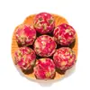 Té aromático de bola de dragón Pu'er hecho a mano de Yunnan transfronterizo té de bola de dragón de jazmín venta al por mayor té aromático de bola de dragón flor de rosa y peonía