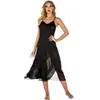 S-6XL tamanho grande europeu e americano sexy vestido de alça costurada Amazon AliExpress EBAY Fábrica de origem
