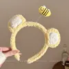 Nuevo pasador de pelo alto peculiar 2026, diadema de maquillaje estilo coreano otoño/invierno, diadema divertida de felpa, accesorio versátil para el cabello para mujeres