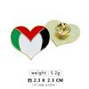 Broche de bandera palestina de metal con forma de gota de aceite, venta transfronteriza, accesorios, venta directa de fábrica, venta al por mayor