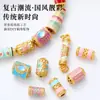 Acessórios Antigos Dourados com Areia, Não Desbotam, Acessórios para Joias Artesanais DIY, Contas Espaçadoras para Pulseiras, Pingentes de Contas Cilindricas para Pulseiras Venda por Atacado