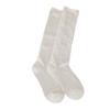 Meias Femininas Cor Sólida Rombos Finas Respiráveis Meias 3/4 Estilo Acadêmico Simples Meias Altas Preto e Branco Cinza Meias Femininas Ins