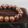 Pulseira de Madeira Huanghuali Indonésia 10mm Círculo Único Pulseira de Contas de Madeira Buda para Homens e Mulheres Casais Nova Joia Estilo Chinês