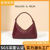 Bolsas de Comércio Exterior Bolsas Femininas Personalizadas Estilo Francês Nicho Novas Bolsas Tecidas à Mão Bolsas Versáteis Bolsas de Ombro