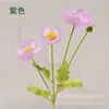 Flores de Seda Sintética para Simulação de Rebanho Decoração de Local de Casamento Caminho para a Floricultura Arranjo de Flores Pequena Papoula Frescor da Primavera Arte Floral