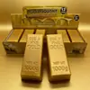 Ladrillo de oro simulado de PU de rebote lento, juguete para aliviar el estrés, lindo juguete de descompresión para estudiantes, bestseller transfronterizo