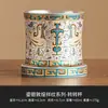 Fabricante 999 Juego de Té de Plata Dorada Taza de Té de Cerámica Patrón Auspicioso de Dunhuang Taza Giratoria Taza de Té Lujo Accesible Taza Maestra Individual