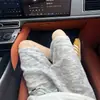 Pantalones cortos de verano de mohair de colores del arcoíris para hombre, estilo suelto y casual, pierna recta, pantalones deportivos de punto transpirables