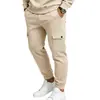 Bestseller de Otoño de Amazon 2026: Pantalones de chándal cargo para hombre de estilo americano minimalista, casual, deportivos, con forro grueso de felpa