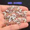 Prata Esterlina S925 Borboleta Duplo Furo Contas Espaçadoras Botão Cristal Brinquedo Corda de Mão Trançada Colar Acessórios DIY Feitos à Mão