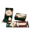 Cajas plegables personalizadas, incluyendo cajas plegables navideñas de una sola pieza, y empaques de cajas de regalo navideñas transfronterizas personalizadas, no requiere ensamblaje