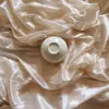 Telas Gruesas con Brillo Perlado para Bodas, Cortinas de Gasa Hielo, Cortinas de Tela de Seda Roja Hielo, Telas Elásticas para Fondos de Escenario, Telas para Decoración de Techos