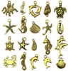 Pendente de Sereia e Golfinho de Liga Prateada Brilhante Mais Vendido da Amazon Acessórios para Joias de Pulseira, Colar, Chaveiro DIY