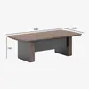 Mesa de conferência para escritório, mesa longa, mesa longa de painel grande, simples e moderna, combinação de mesa e cadeira para sala de reunião, mesa de treinamento